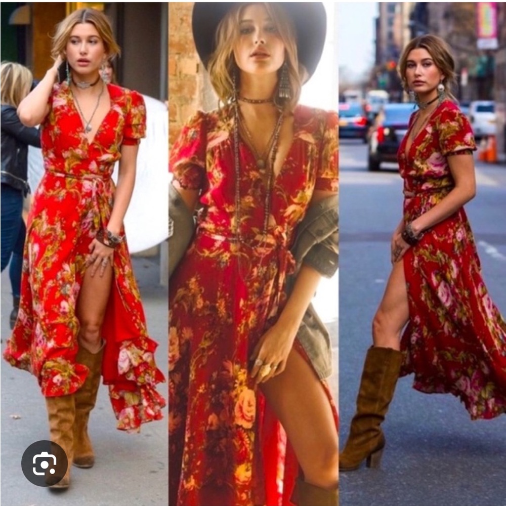 Denim & Supply Ralph Lauren Vibrant Red Maxi Dress